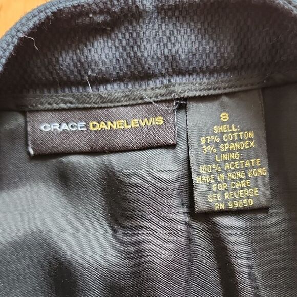 Grace Danelewis- Chic Navy Blue Pencil Skirt - Women's Size 8 - Picture 2 of 3